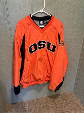 STARTER Oklahoma State University Pullover jacket - large